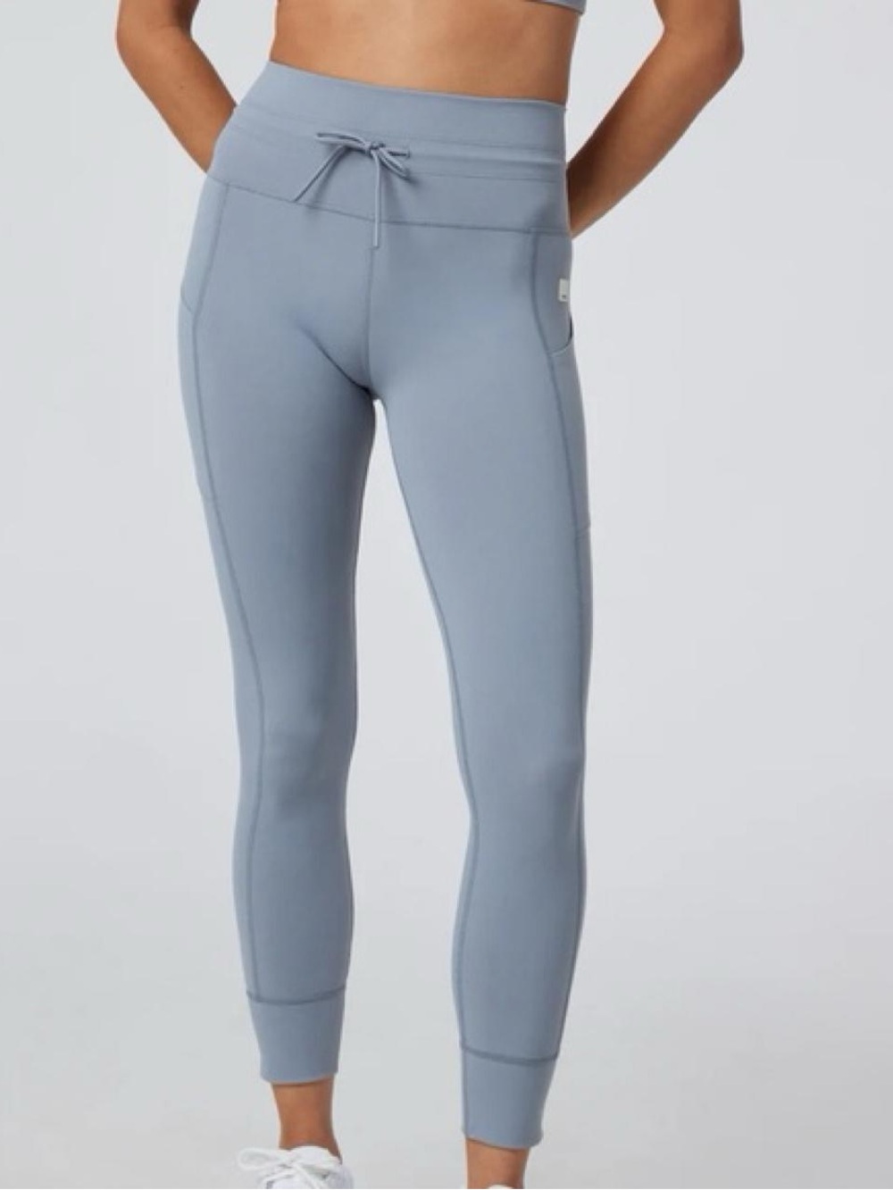 Vuori Slate Blue Daily Pocket High Waisted Leggings Size L